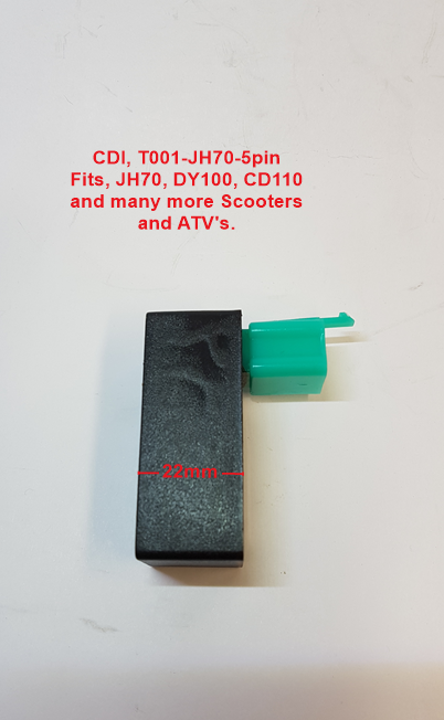 CDI, T001-JH70-5pin, JH70, DY100, CD110 and many more Scooters and ATV's. image 1