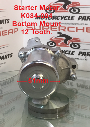 Starter Motor, K084-004, Bottom Mount, 12 Tooth, ATV, Dirt Bike, Scooters. image 3