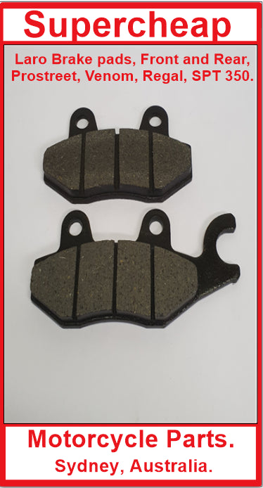 Laro/Hunter rear brake pads. Suits many Chinese units. image 0