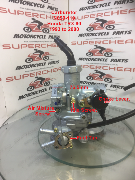 Carburetor, N090-119, 22mm,  Honda TRX 90/125 Fourtrax, ATC 110 and many more. image 3