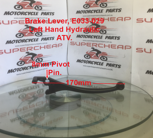 Brake Lever,  E033-029, Hydraulic Left Hand, Scooters, ATVs, Shorty. image 0