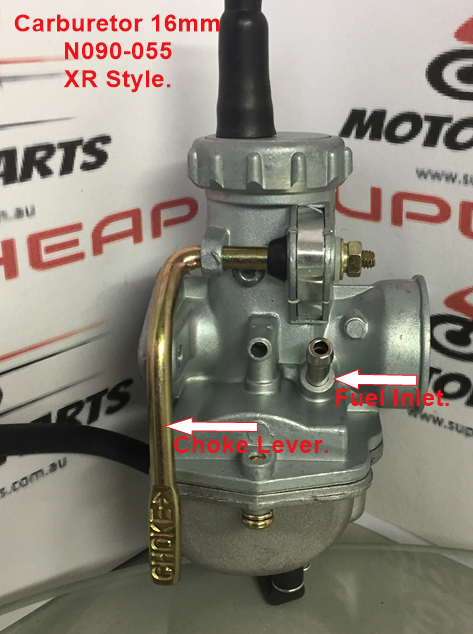 Carburetor, N090-055, 16mm, Honda XR80 Style, Suits,  ATVs, Dirt Bikes etc. image 2