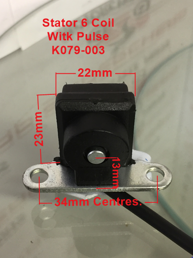 Stator/Magneto, K079-003, 6 Coil with Pulse Coil, 50 to 200cc Pit Bikes, ATVs. image 1