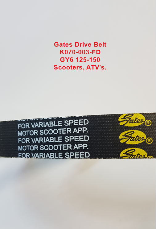 Drive Belt, K070-003, Gates, 743-20, Scooters, ATV's, Buggies, Go Karts. image 1