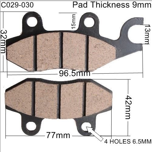 Brake Pads C029-030, Laro, Pagsta, Hunter Chinese Bikes and Scooters. image 0