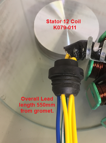 Stator/Magneto, K079-011, 12 Coil, with pulse Coil. image 4