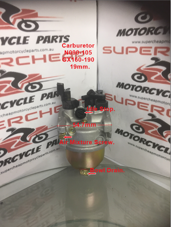 Carburetor, N090-105, Suits Honda GX160 5.5HP and GX200 6.5HP, Generators, Pumps image 1