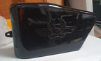 Laro Regal Raptor black embossed side covers, 1 PAIR. image 0