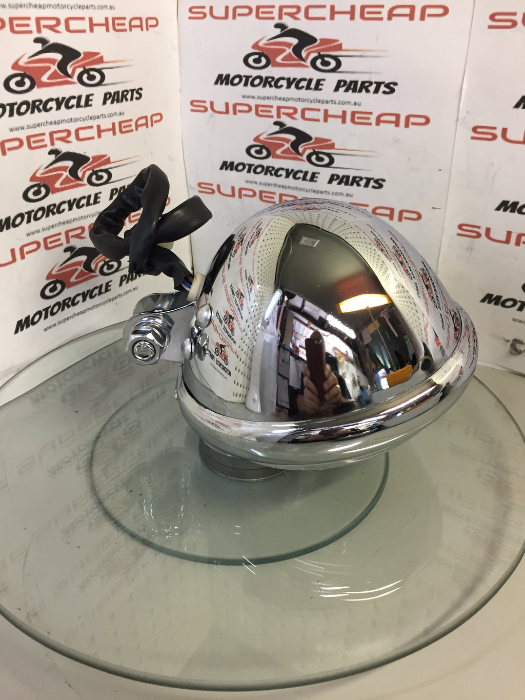 Laro Prostreet 350 and Hunter Daytona complete Headlight. Chrome. image 2