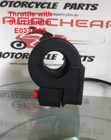 Throttle Block, E033-009, with Starter Button. Electric start dirt bikes. image 2