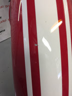 Laro Prostreet and Hunter Daytona Front Mudgaurd, Red with White stripes. image 5