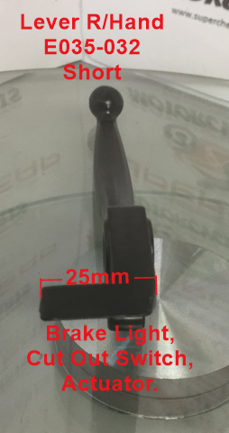 Brake Lever, E035-032, R/ Hand, Shorty, Scooters, Pit Dikes, Pocket Bikes image 3