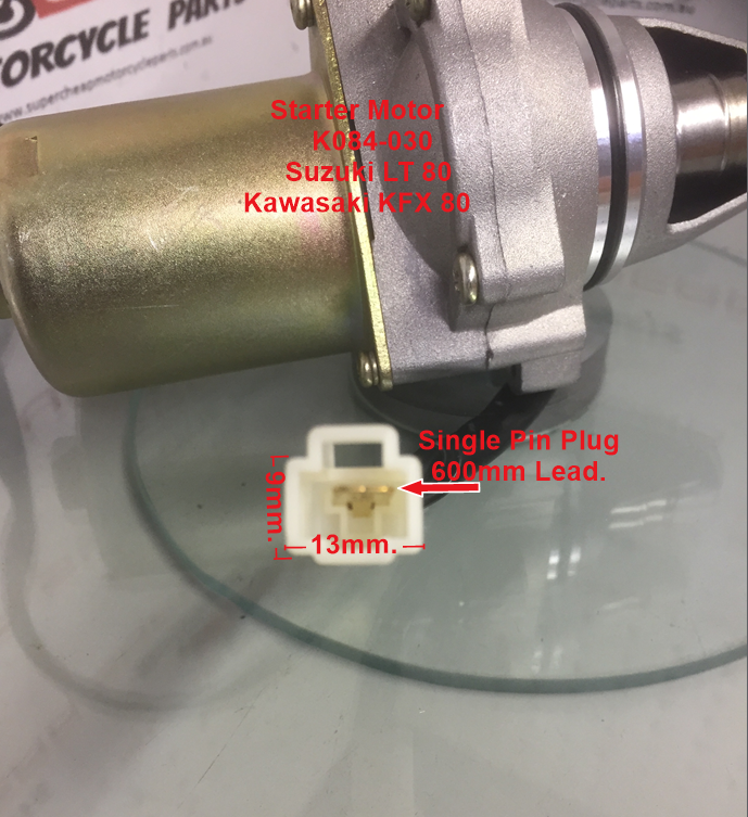 Starter Motor, K084-030, For Suzuki LT80, Kawasaki KFX80 ATVs and Others. image 3