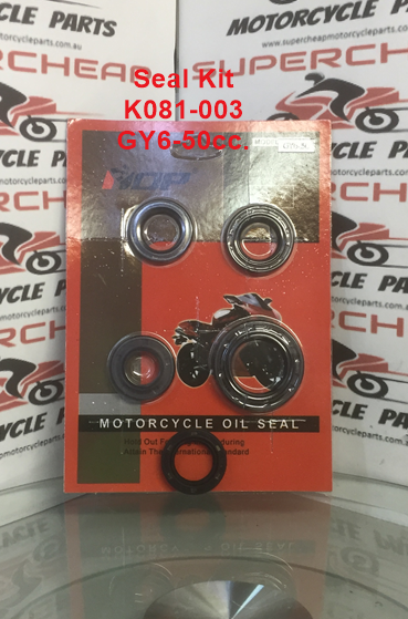 Seal kit, K081-003, GY6-50cc Motors, ATVs, Scooters, Buggies. image 0