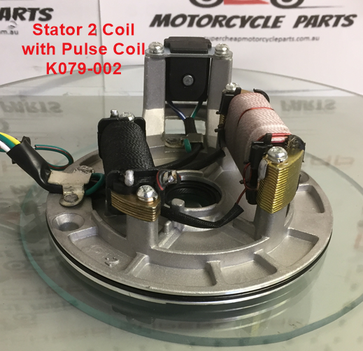 Stator/Magneto,  K079-002, 2 Coil with pulse Coil, For Pit Bikes, ATVs, Buggies image 4