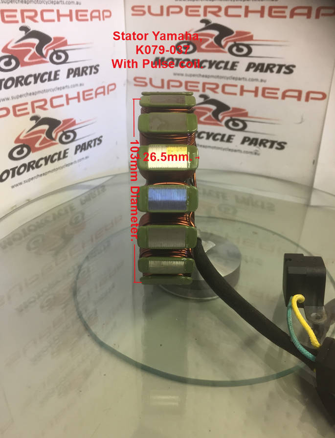 Stator, K079-037, Suits various Yamaha's, Scooters and Dirt Bikes. image 2