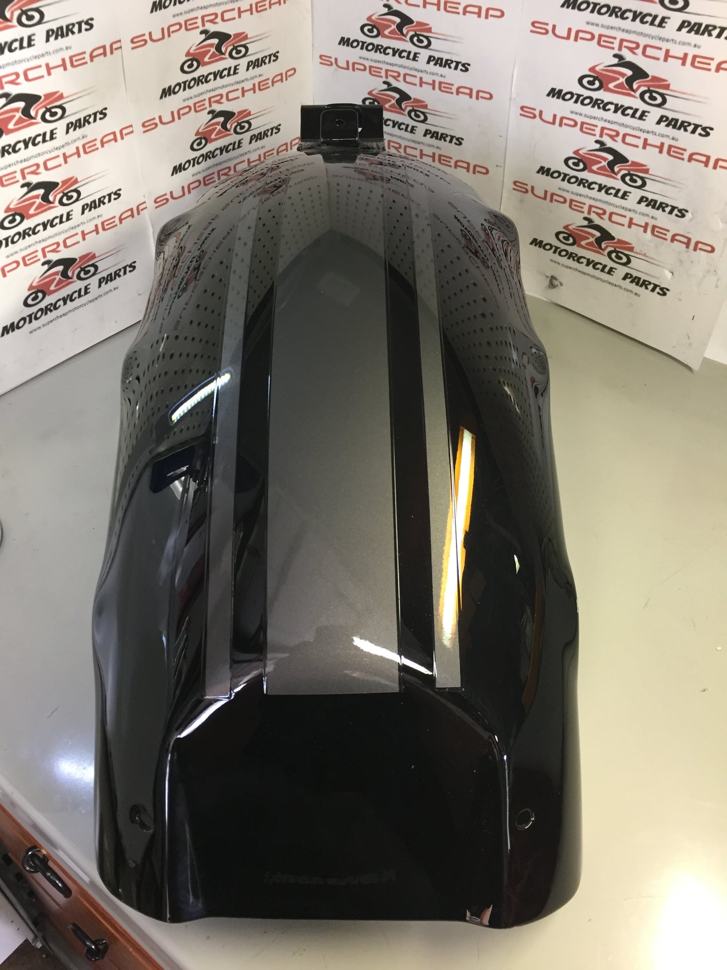 Laro Prostreet and Hunter Daytona 350 Rear Mudgaurd, Rear Fender, Black new. image 1
