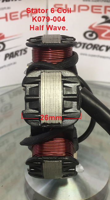 Stator/Magneto, K079-004, 6 Coil, Half wave. ATV, Dirt bike, Buggies. image 1