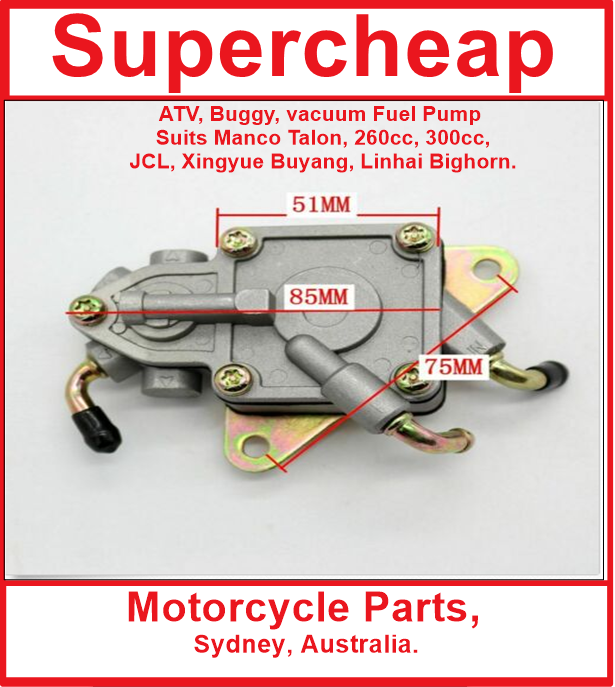 Vacuum Fuel Pump, suits Buggies, ATV's, UTV's, Go Karts and many more. image 0