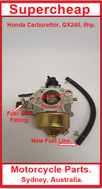 Carburetor, Honda GX240, 8HP, Pumps, Generators, Cleaners, Ride Ons. image 3