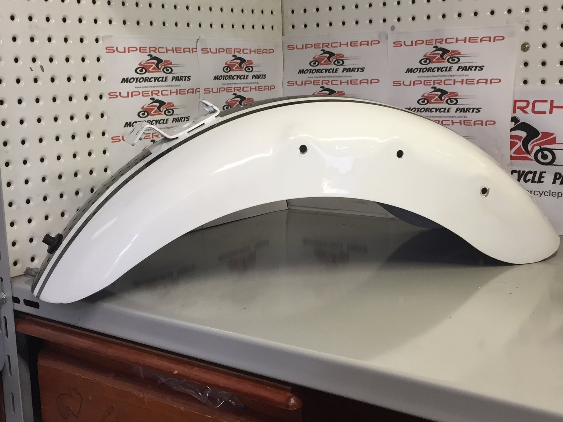 Laro Prostreet and Hunter Daytona Rear Mudgaurd, Rear Fender. White used. image 5