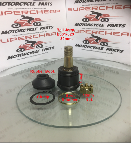 Ball Joint, E031-023, 12mm  for 50cc-250cc ATVs, Buggies, UTVs. image 0