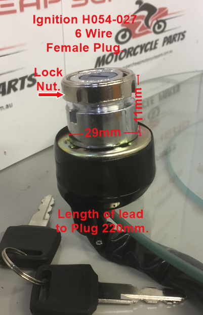 Ignition, H054-027, 6 Wire with Female Plug, UTVs, ATVs, Buggies. image 0