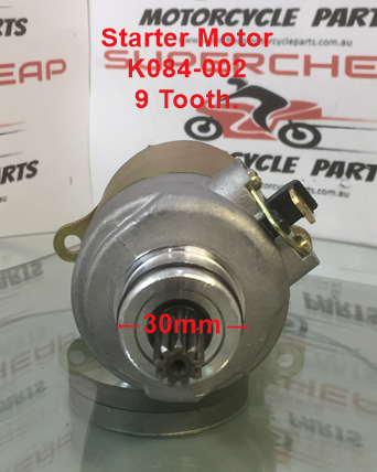 Starter Motor K084-002, suits GY6 150cc Powered units. image 1