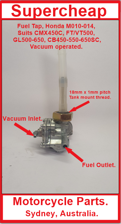 Honda Fuel Tap, M010-014, CMX,VT,FT,CB, GL and more. image 0