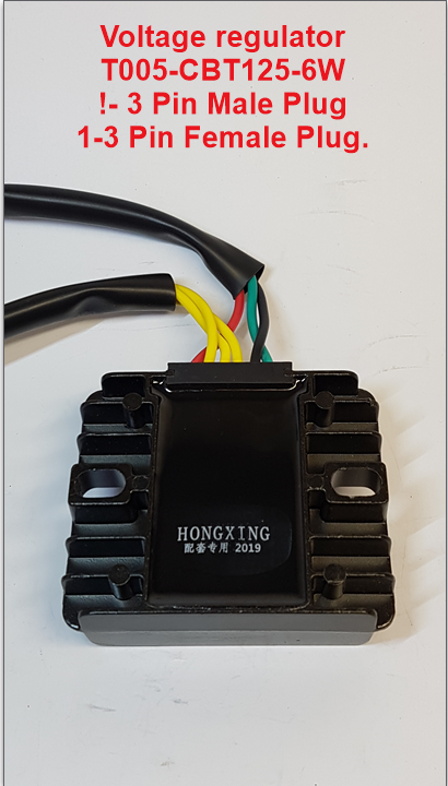 Voltage Regulator,  T005-CBT125-6W. 6 wire suits Honda ATV's, Road Bikes. image 1