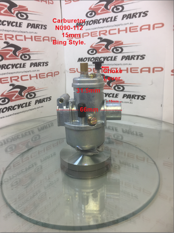 Carburetor, N090-112, 15mm, Bing Style, suits Puchs, Mopeds, scooters. image 3