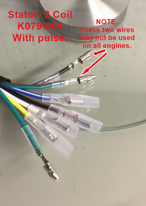 Stator/Magneto K079-001, 2 Coil, Half Wave, ATVs, Dirt Bikes, Scooters. image 4