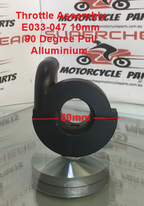 Throttle Assembly, E033-047, Side Pull, 10mm Cable Thread, Alloy image 1