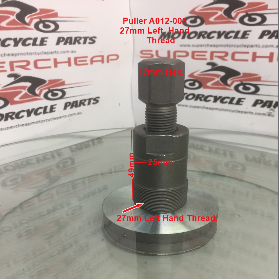 Rotor/Magneto Puller, A012-008, 27mm Left Hand Thread. image 0