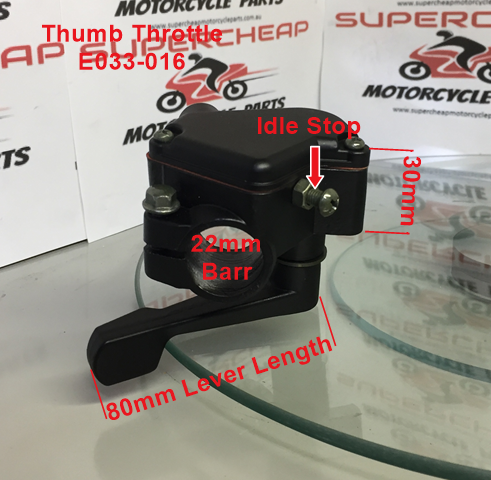 ATV Thumb Throttle, E033-016, for smaller Chinese and Japanese quads. image 1