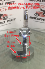 Brake Lever, E035-004, Foldable, Adjustable for Pit Bikes, Dirt Bikes image 0