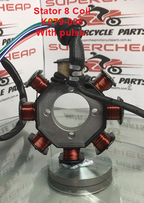 Stator/Magneto, K079-006, 8 Coil, suits 125 to 250, ATVs, Scooters, Dirt Bikes. image 1