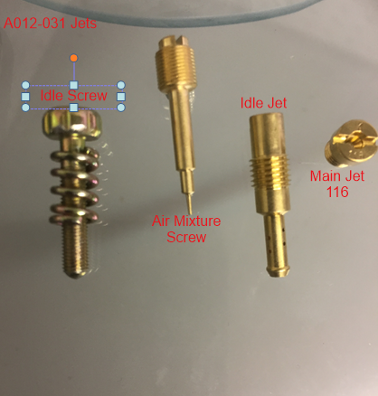 Kit, A012-031, Vacuum Carburetor Repair kit, 26mm Throttle Slide image 1