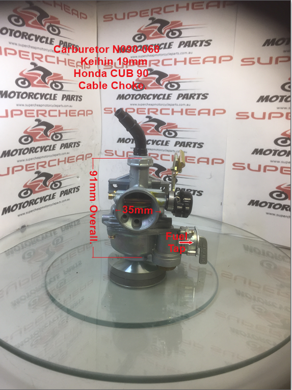Carburetor, N090-068, 19mm For Honda C90, C90 Cub, 1980-2002 image 1