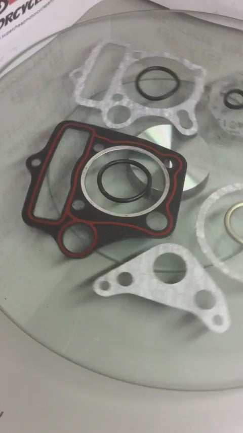 Gasket Set, K078-025, 52.4mm Top End, 110cc vertical engine. Pit Bikes, ATVs.