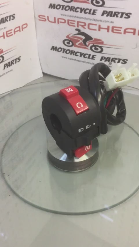 Switchblock, I060-011, L/Hand, for ATVs, Dirt Bikes, Road Bikes, Male Fittings.