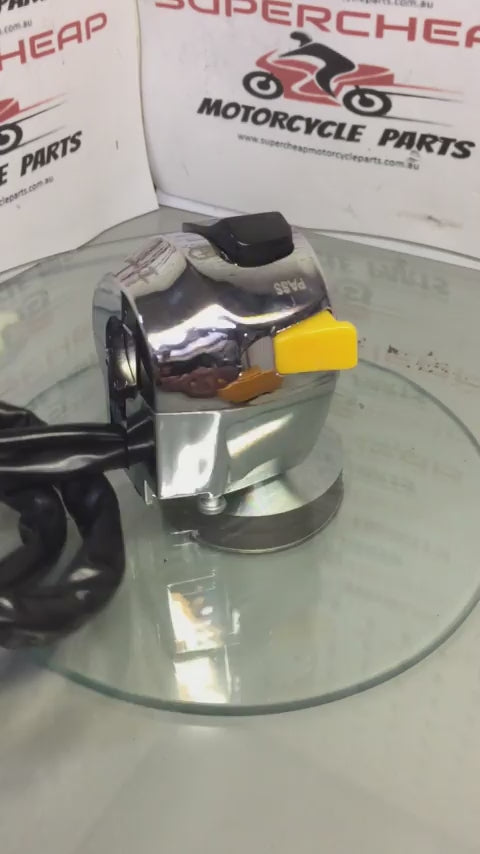 Laro Prostreet Left Hand Switch block, Chrome/ Black, 9 pin.