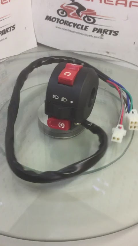 Switchblock, I060-014, L/Hand for ATVs, Dirt Bikes, Kill switch,Lights, Start.