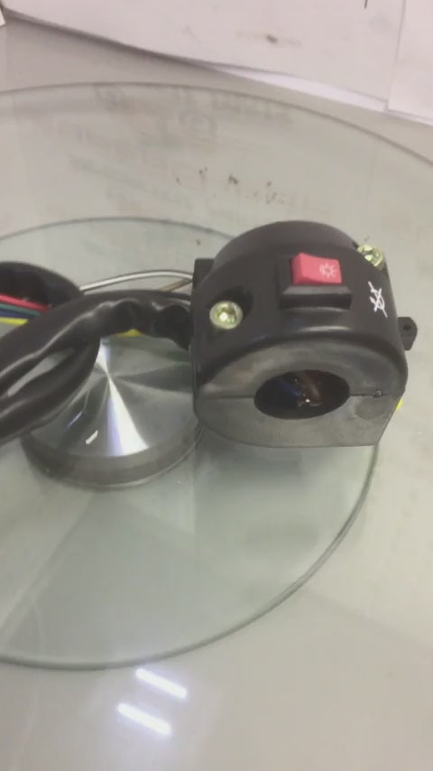 Switchblock, I060-028, Left Hand, 7 Wire, Start, Kill, Lights, Off/On/High.